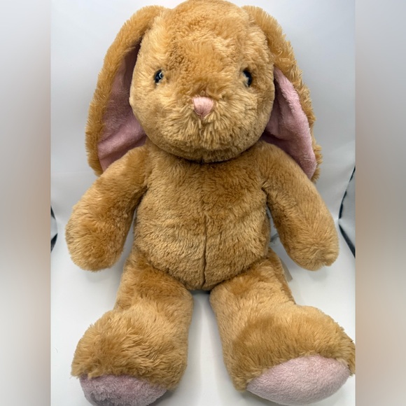 Build-A-Bear Other - ✨3/$30 Build A Bear 2015 16” Brown / Pink Bunny Rabbit Plush Stuffed Animal Toy